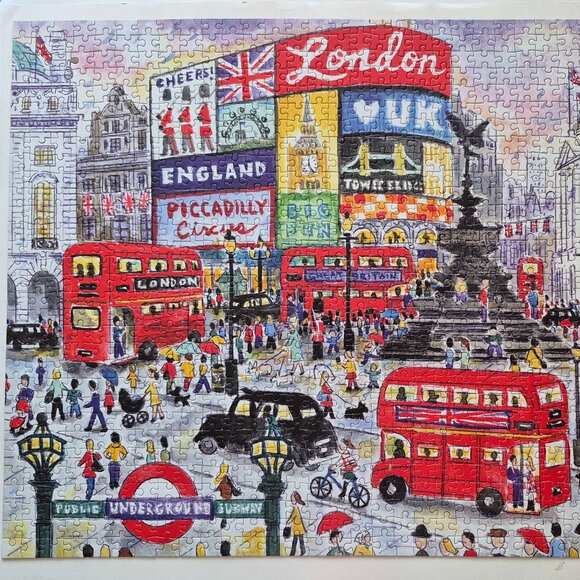 1000 Piece "London by Michael Storrings" Jigsaw Puzzle - Picture 2 of 4